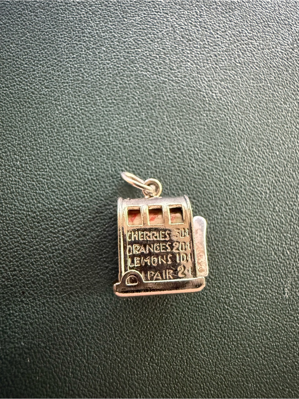 Vintage Working Game Machine Sterling Silver 925 Charm Pendant Spinner